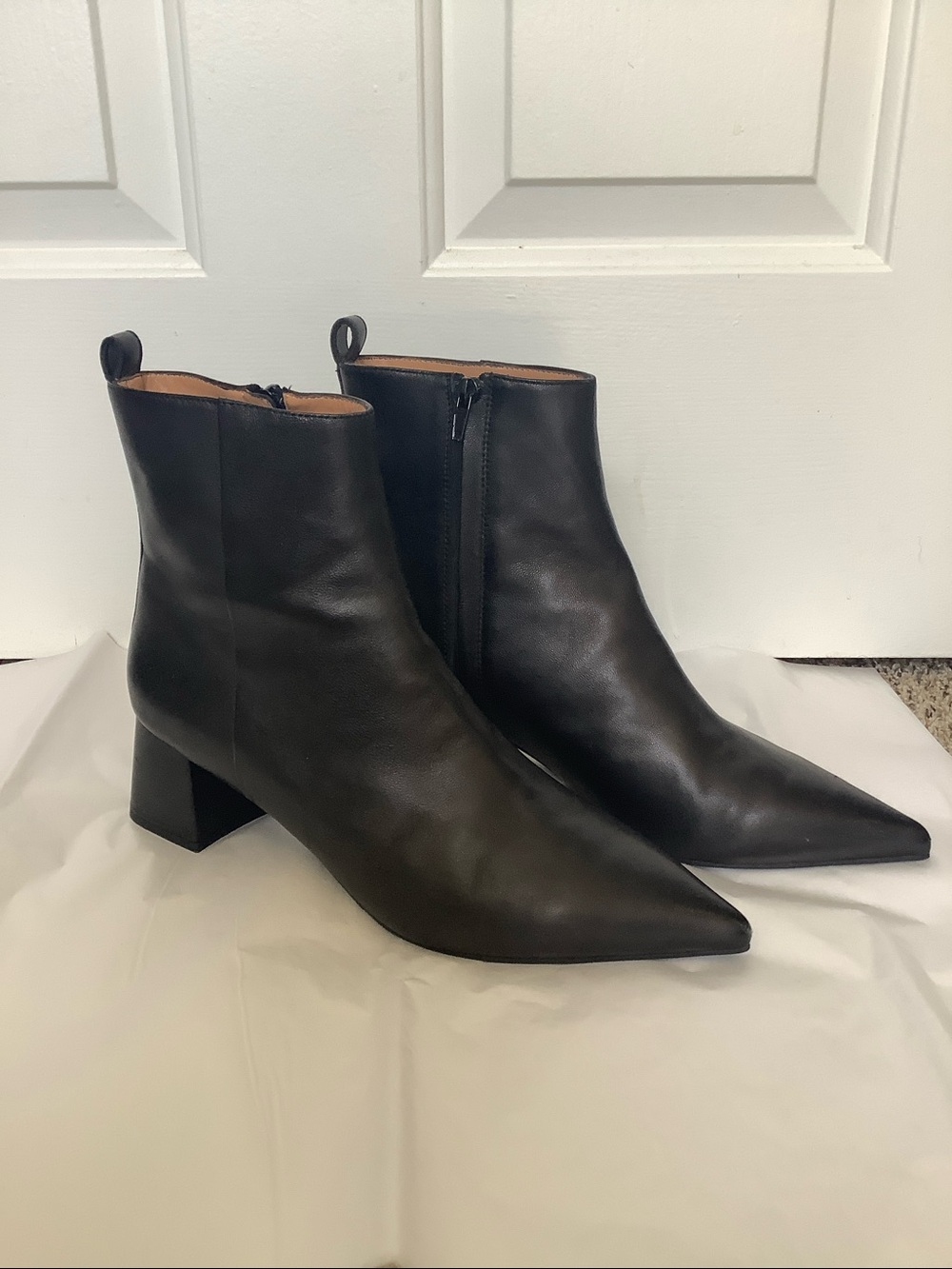 Cafenoir black leather ankle boots. Size 41/10